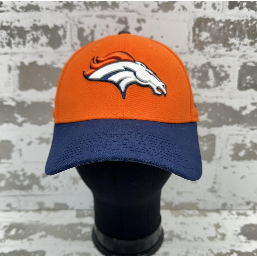 Denver Broncos Hat Cap Strap‎ Back Mens One Size Orange NFL Football New Era
